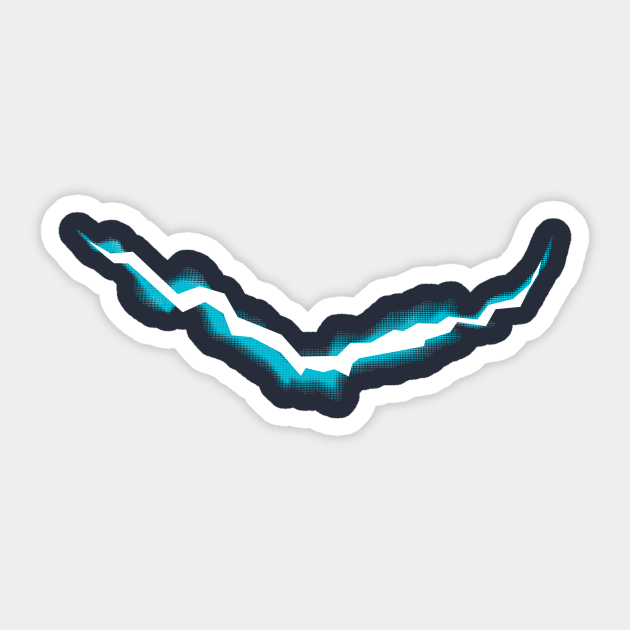 A Crack in the Universe Sticker by Boogiebus